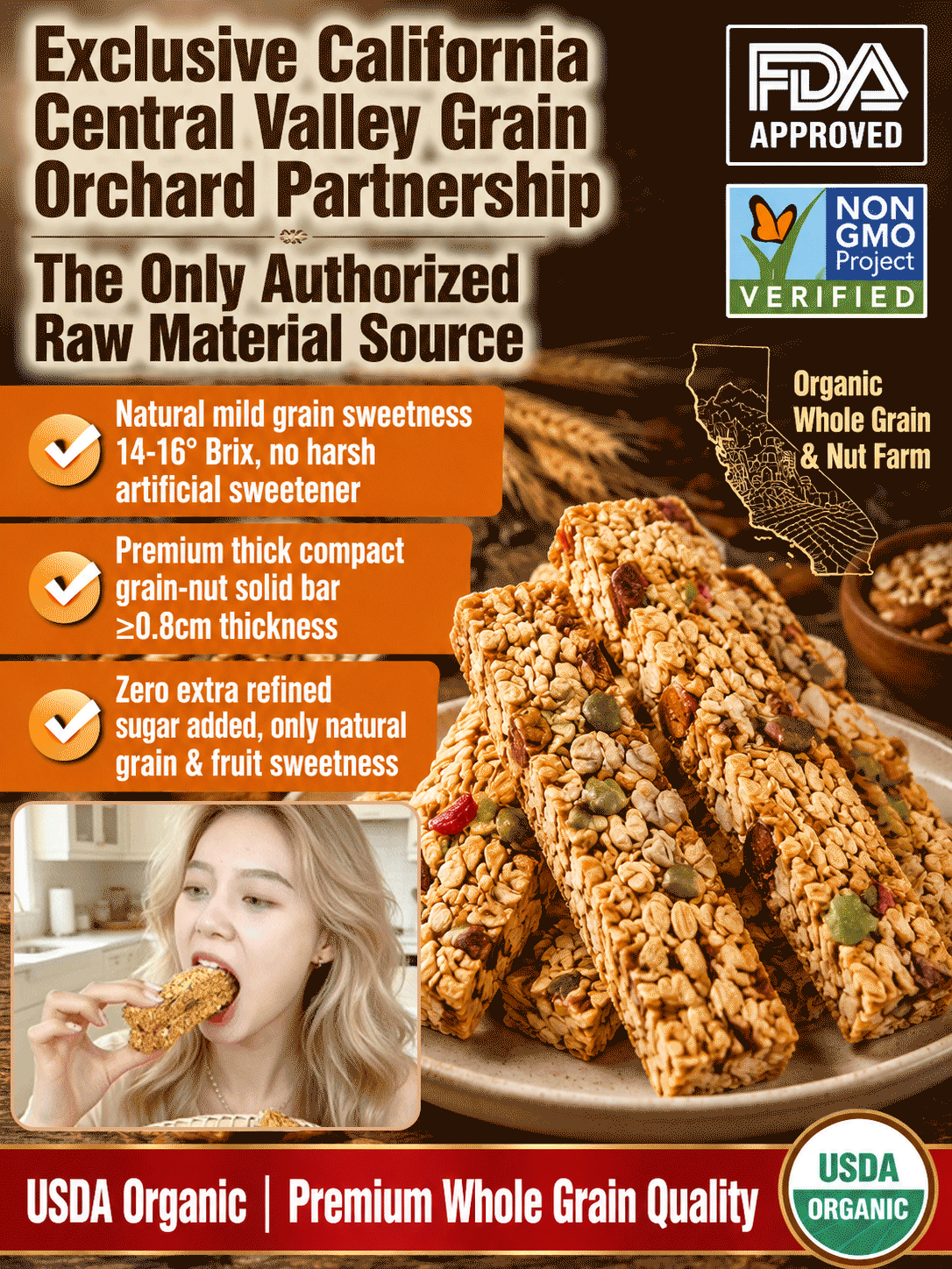 🥚Oat Protein Granola Bars Low Calorie Snack-Ying