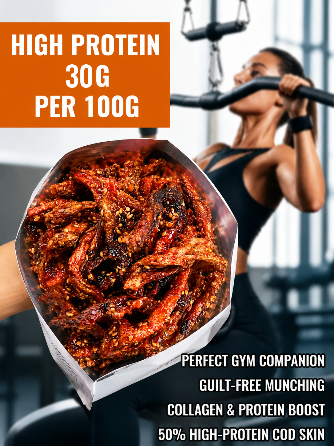 🌶️Premium Crispy Spicy Cod Skin Snack | Crunchy Seafood Chips-Ying