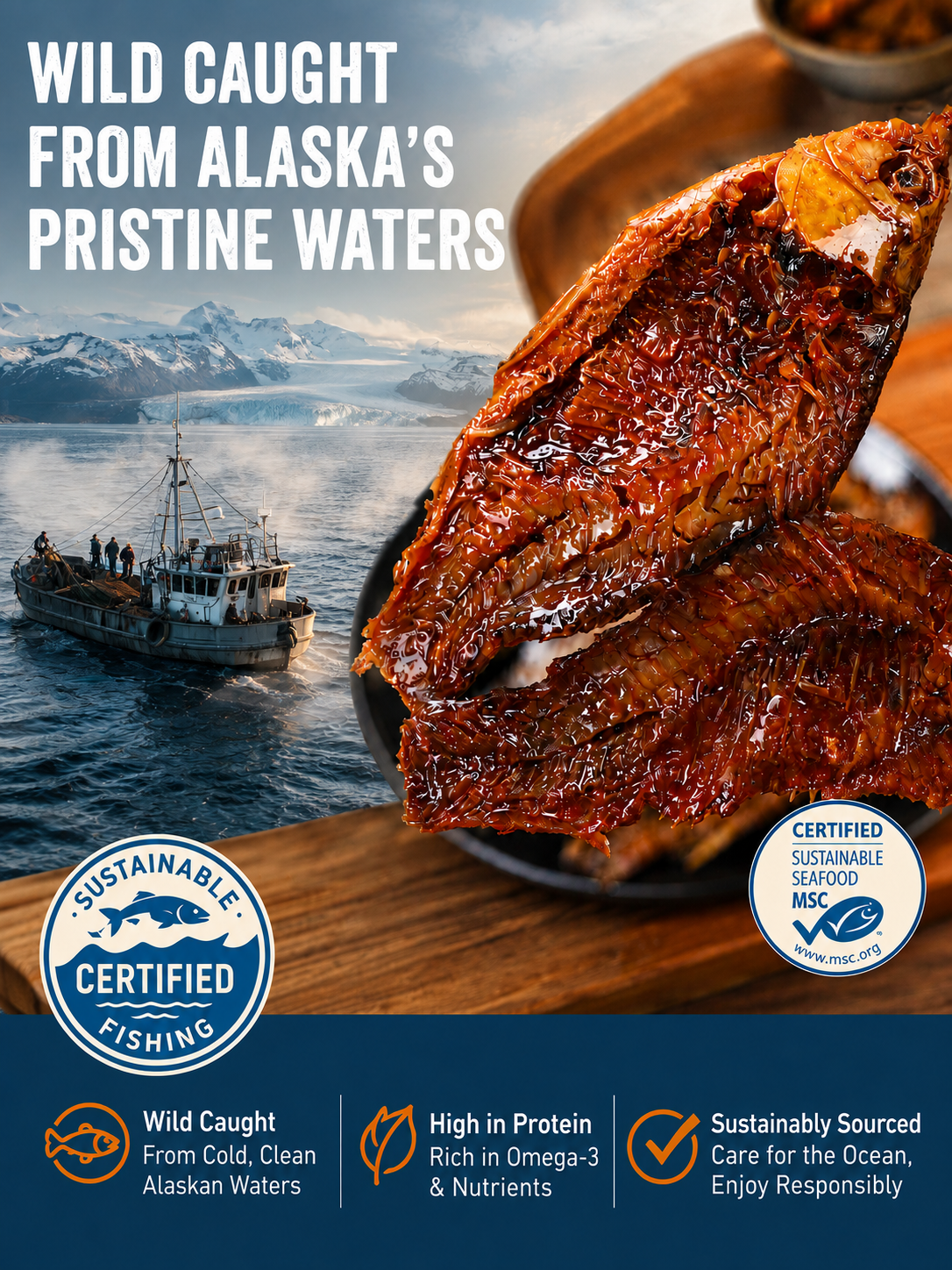 🐟️Gourmet Spicy Whole Fish | Vacuum-Sealed | High Protein Seafood Snack-Ying