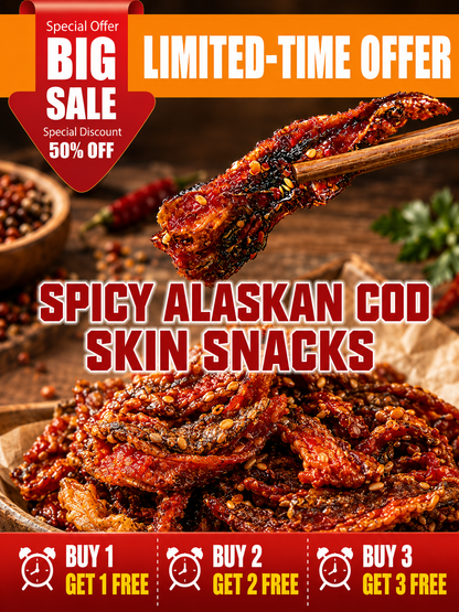 🌶️Premium Crispy Spicy Cod Skin Snack | Crunchy Seafood Chips-Ying